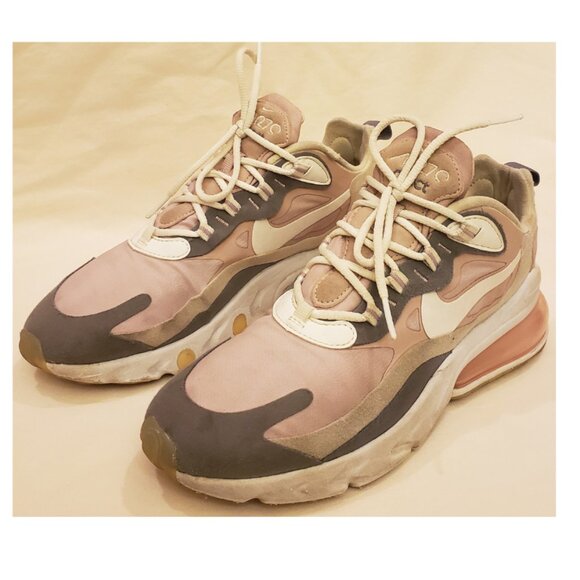 Nike Air Max 270 React Women's Sneakers Size- 8.5 White/Pink - Picture 6 of 10